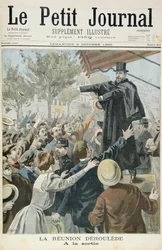 Title Page Depicting the Meeting with Deroulede, Illustration from the Illustrated Supplement of Le Petit Journal